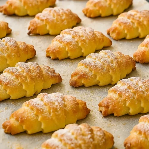 Tvarohové rožky s vanilkou