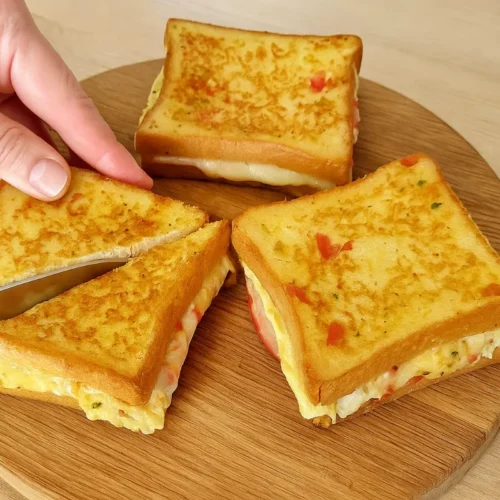 Vaječné toasty z panvice
