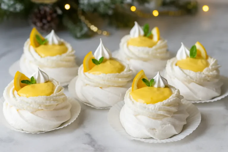Vianočné citrónové pusinky
