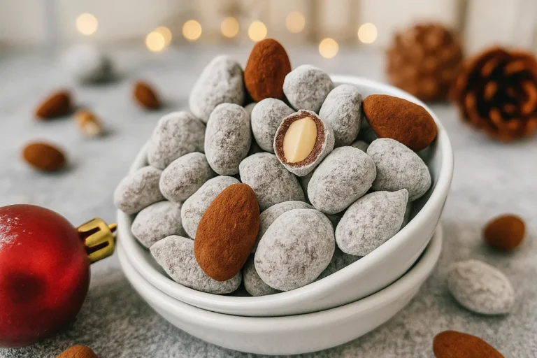 Vianočné mandle v čokoláde