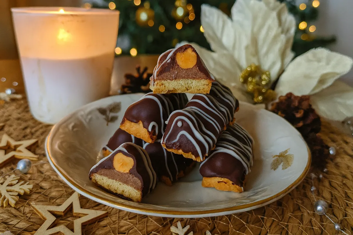 Vianočné nugátové tyčinky