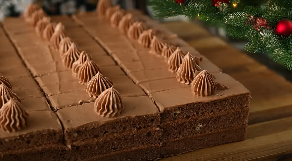 Vrstvené čokoládové rezy