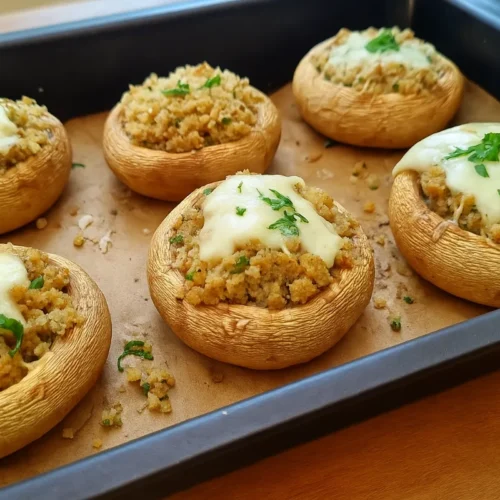 Zapečené šampiňóny so syrom