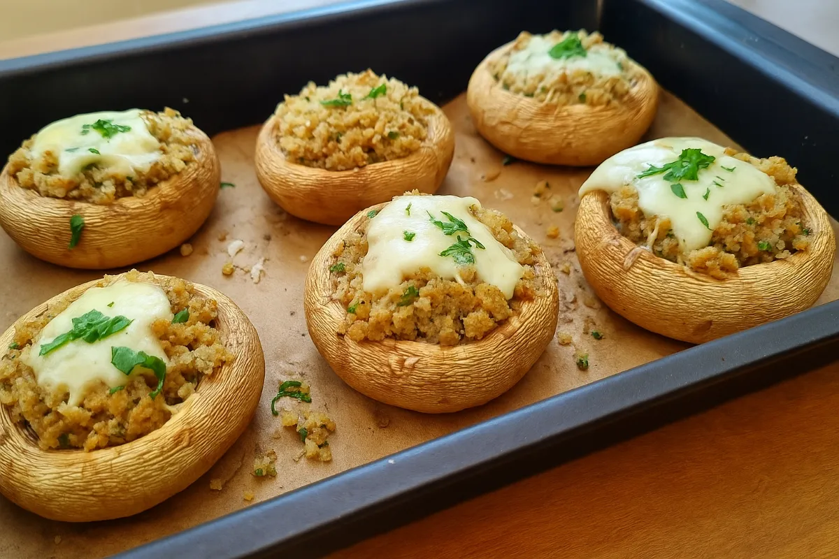 Zapečené šampiňóny so syrom