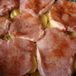 Zapekané bravčové plátky so zeleninou