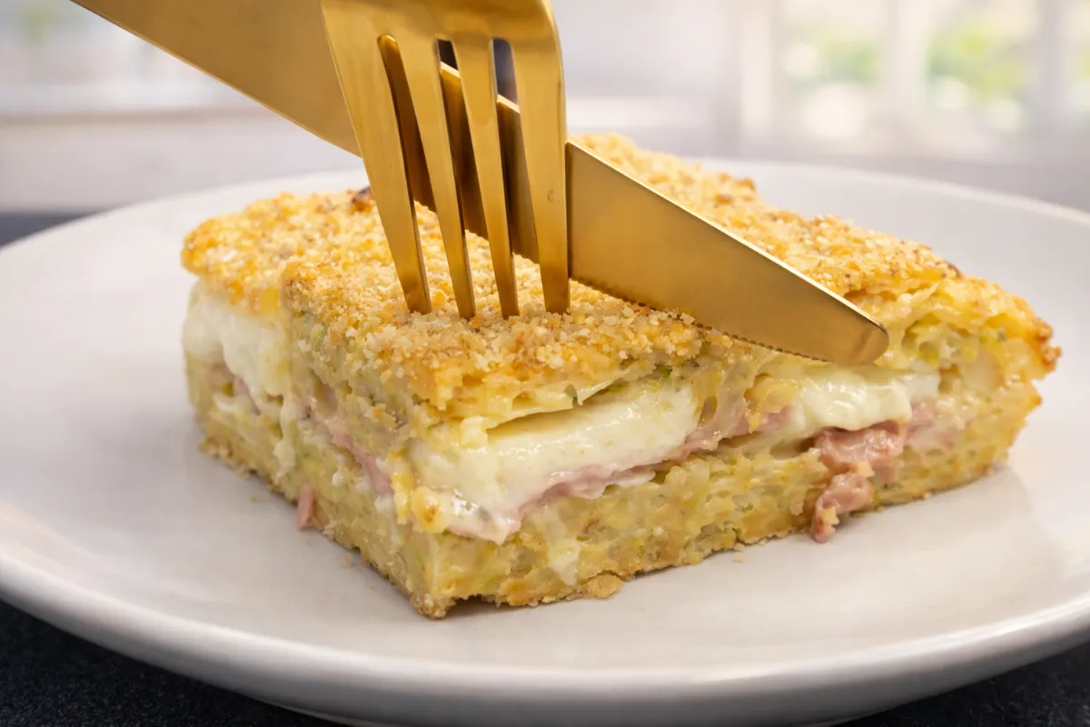 Zapekaný kel so šunkou a syrom