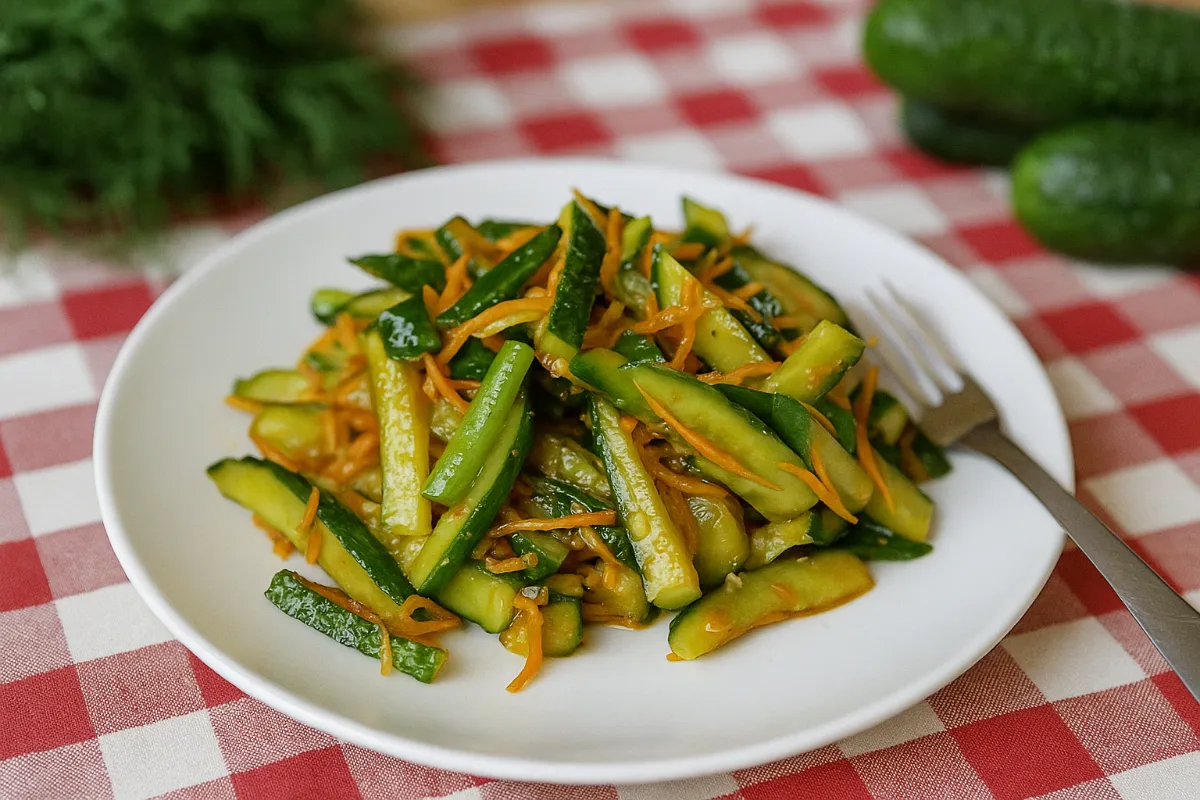 ázijský uhorkový šalát