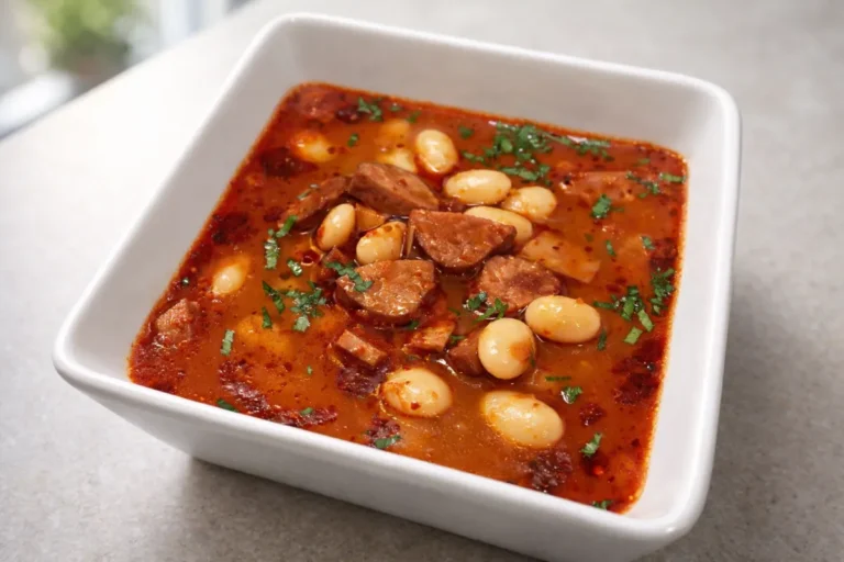 biela fazuľová polievka