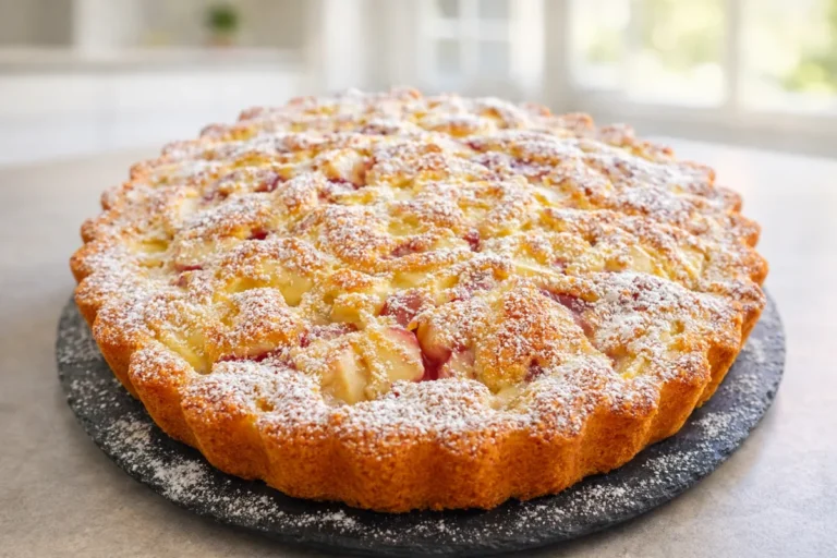 bleskový jablkový koláč s džemom