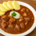 bravčový guláš pečený v rúre