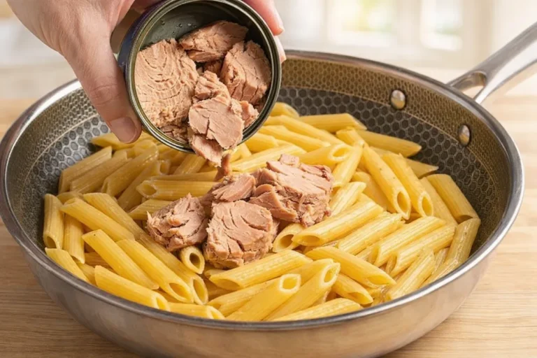 cestovinový šalát s tuniakom