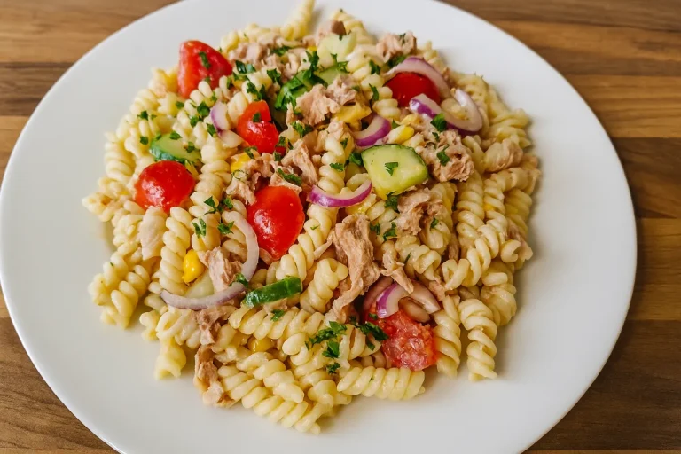 cestovinový šalát s tuniakom