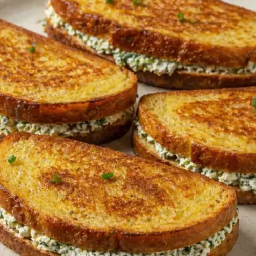 chlieb vo vajci s tvarohom