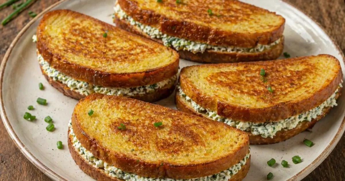 chlieb vo vajci s tvarohom