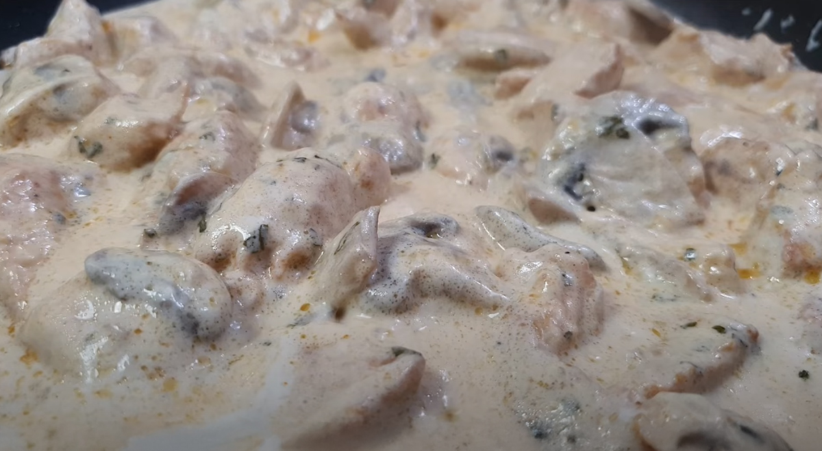 chutné kura s hubami