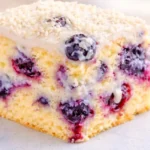 citrónovo-čučoriedkový koláč