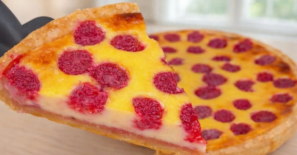 citrónovo-malinový koláč