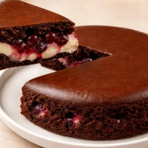 čokoládovo-tvarohový koláč