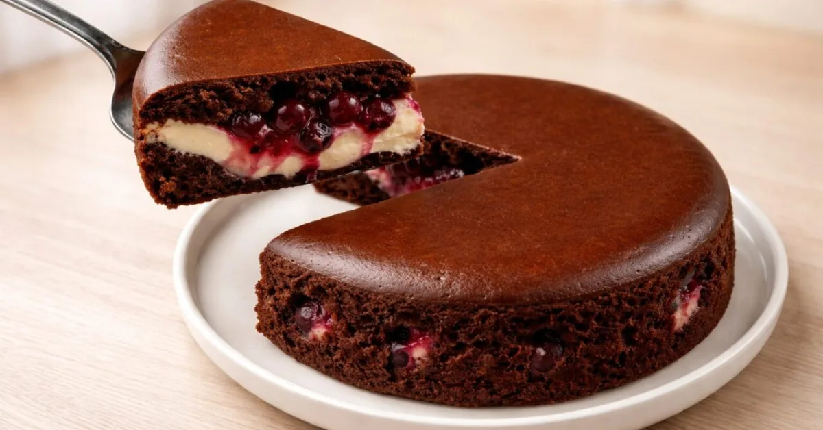 čokoládovo-tvarohový koláč