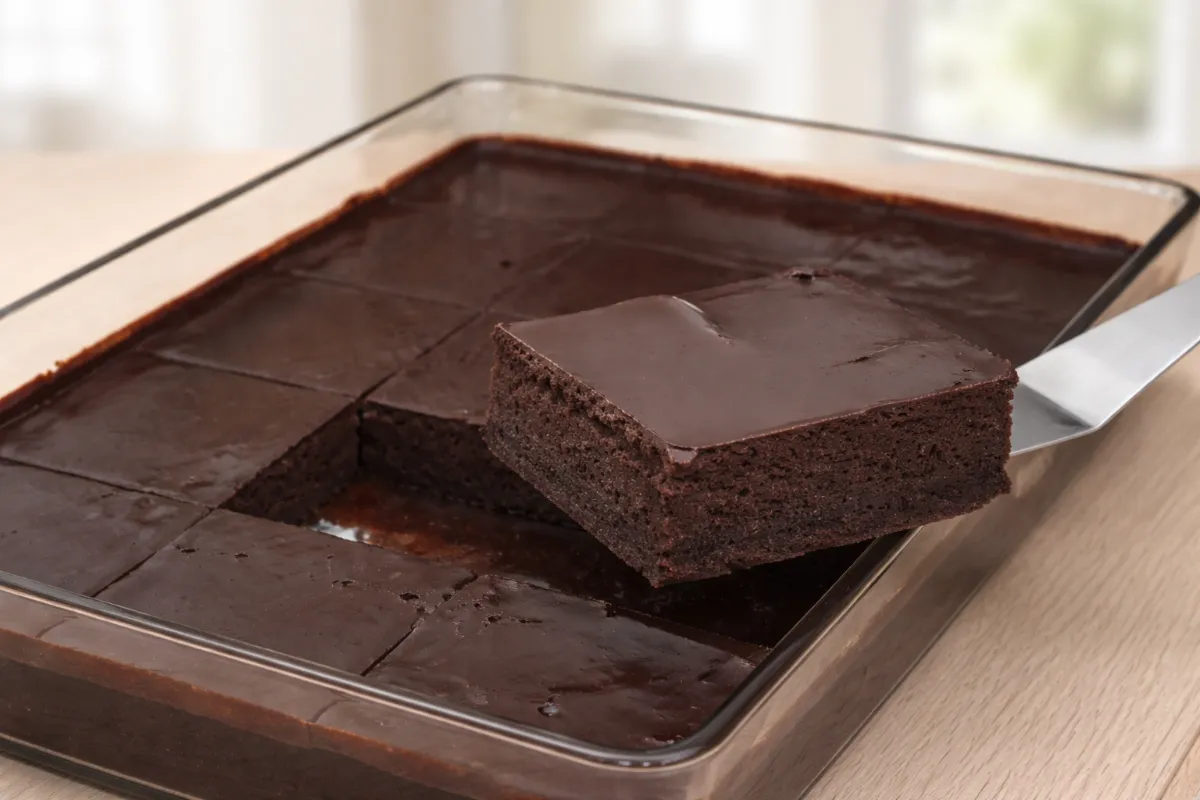 čokoládový koláč na plech
