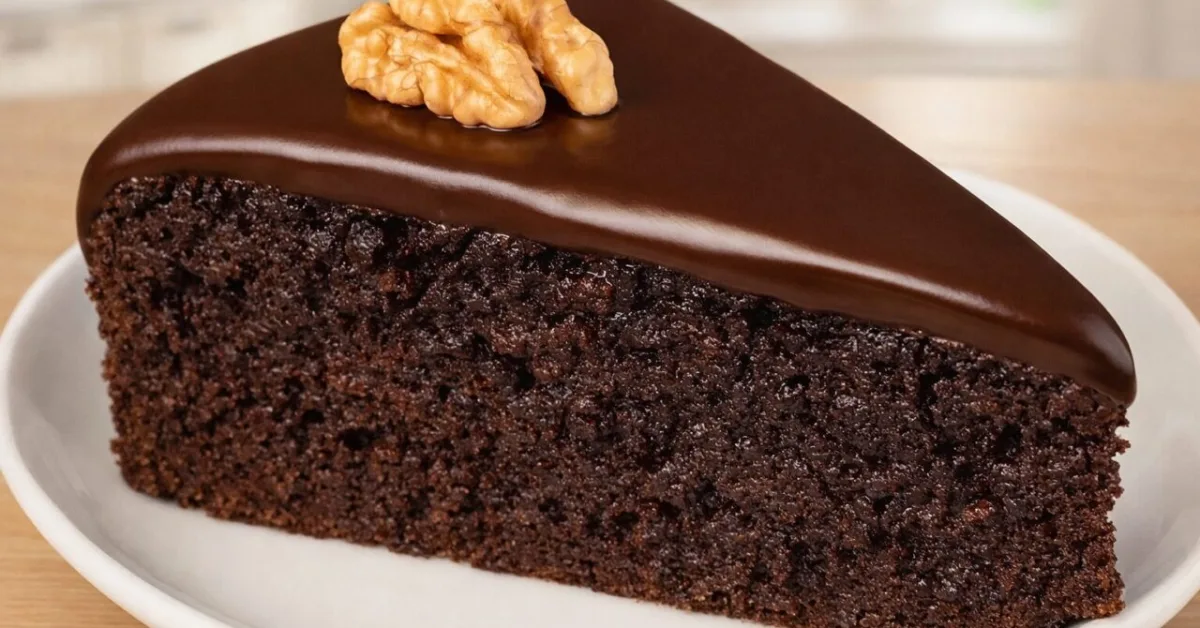 čokoládový koláč z panvice