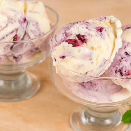 čučoriedková zmrzlina