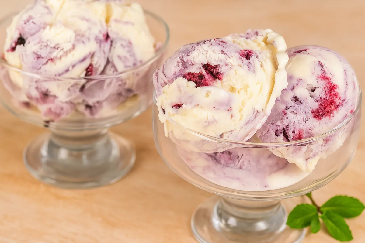 čučoriedková zmrzlina