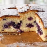 čučoriedkový koláč