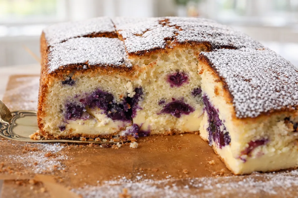 čučoriedkový koláč