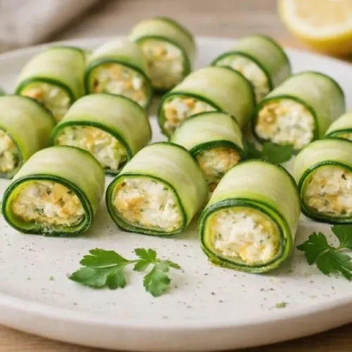 cuketové rolky s fetou