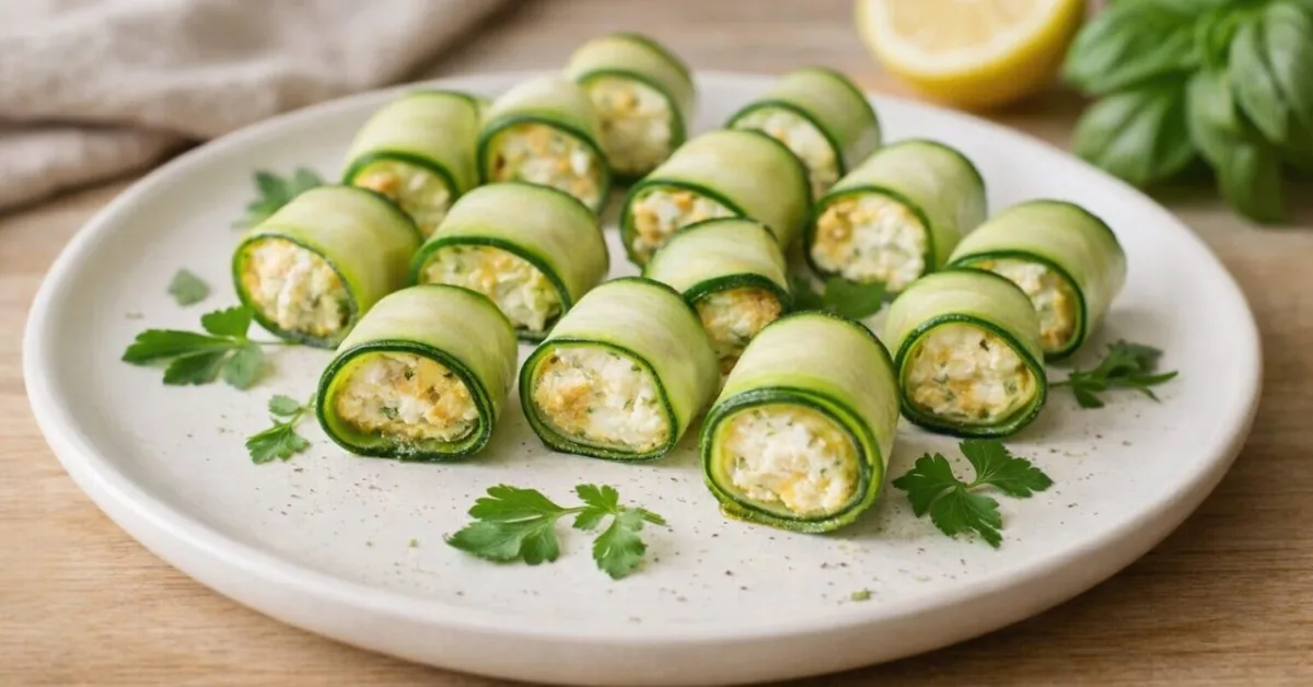 cuketové rolky s fetou
