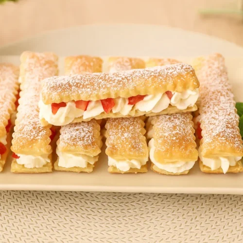 dezert z lístkového cesta