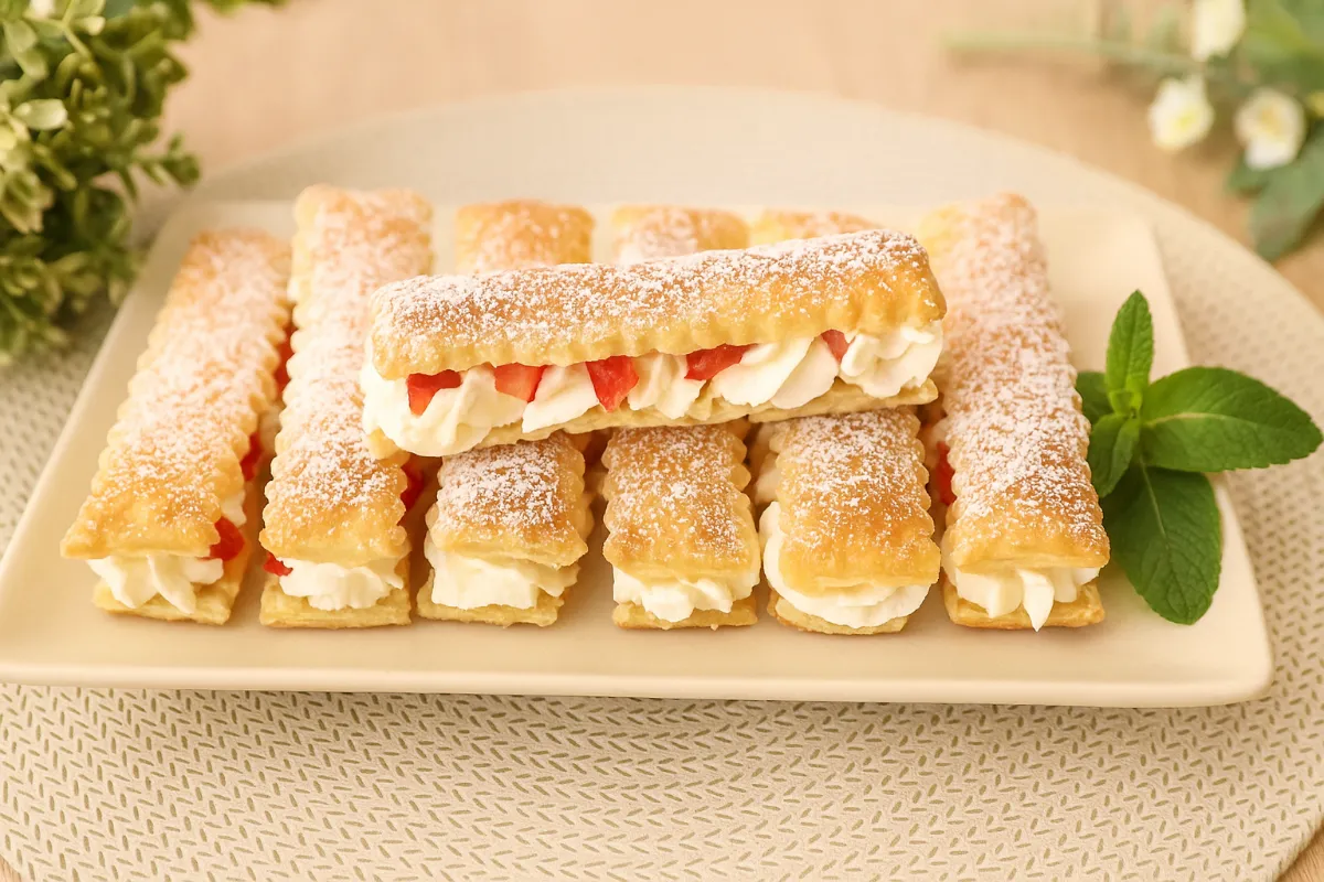 dezert z lístkového cesta