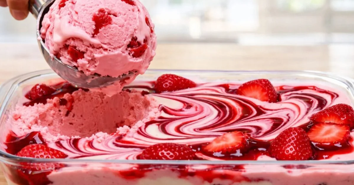 domáca jahodová zmrzlina