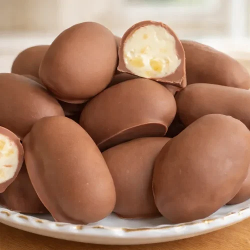 domáce plnené čokoládové vajíčka
