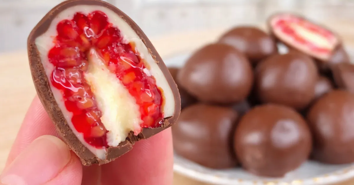 domáce pralinky s malinami