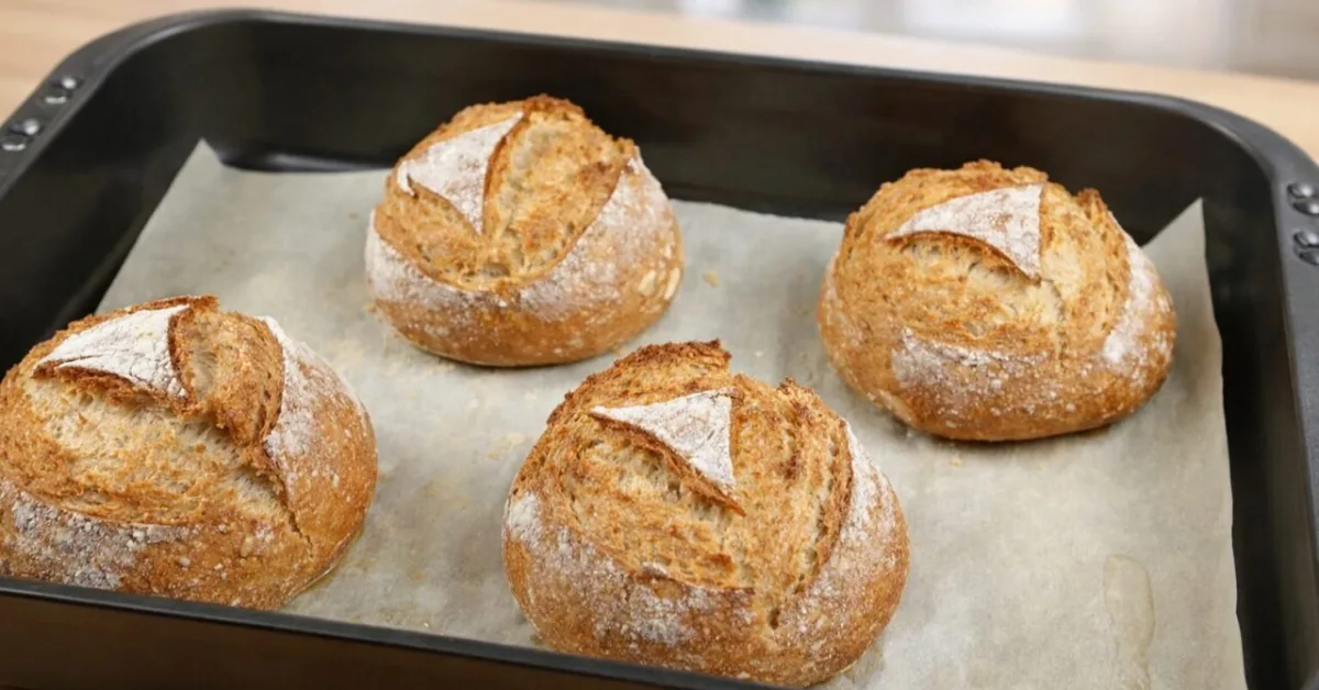 domáce žemle zo 4 surovín