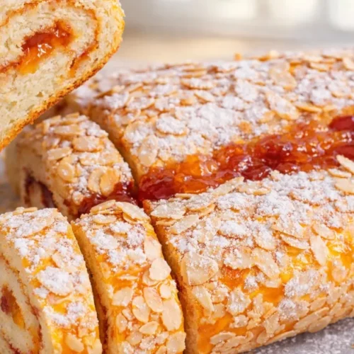 dvojdžemová tvarohová roláda