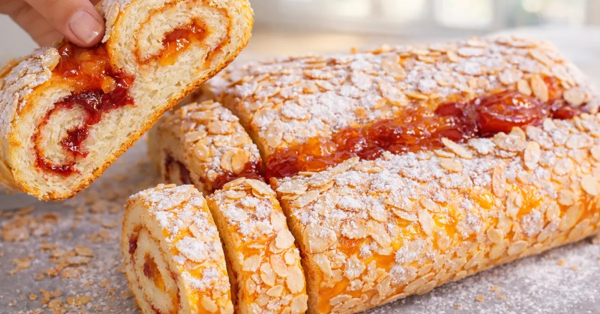 dvojdžemová tvarohová roláda