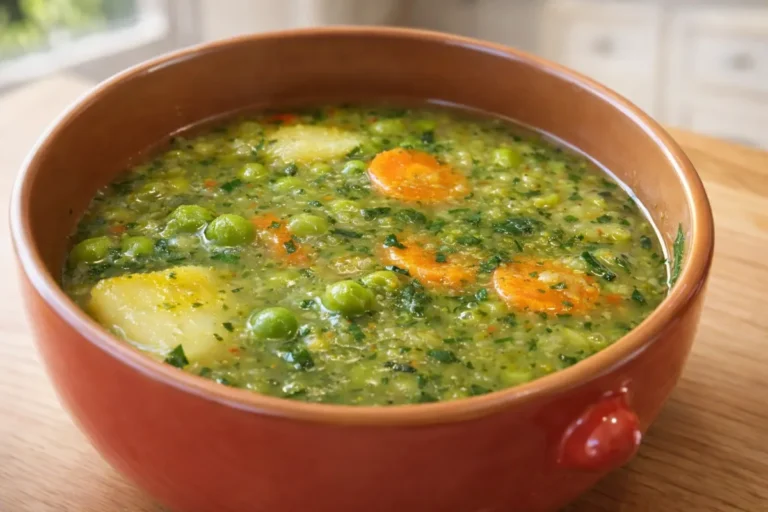 hrachová polievka s pórom