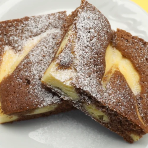 hrnčekové kakaové rezy s tvarohom