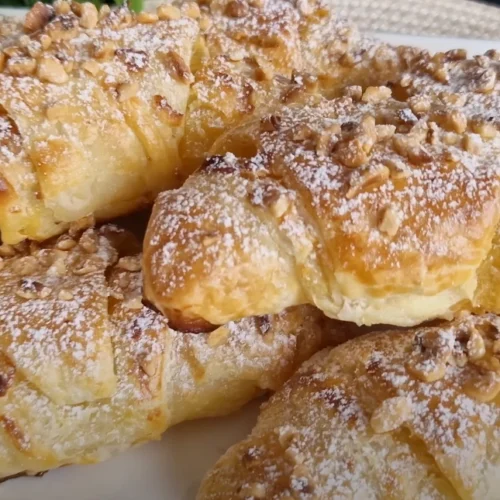 jablkové rožky z lístkového cesta