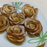 jablkové ruže z lístkového cesta