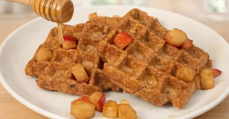 jablkové vafle bez múky a cukru