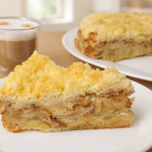 jablkový koláč s mrveničkou