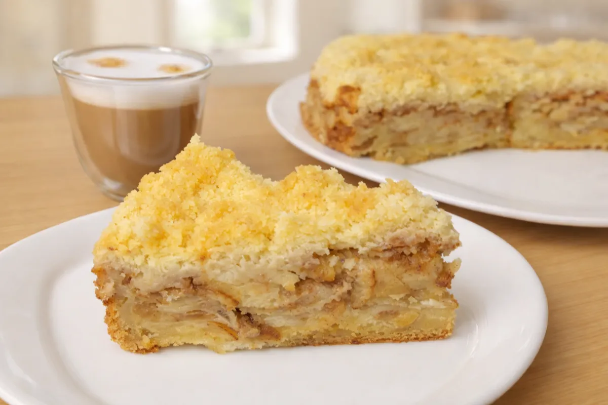 jablkový koláč s mrveničkou