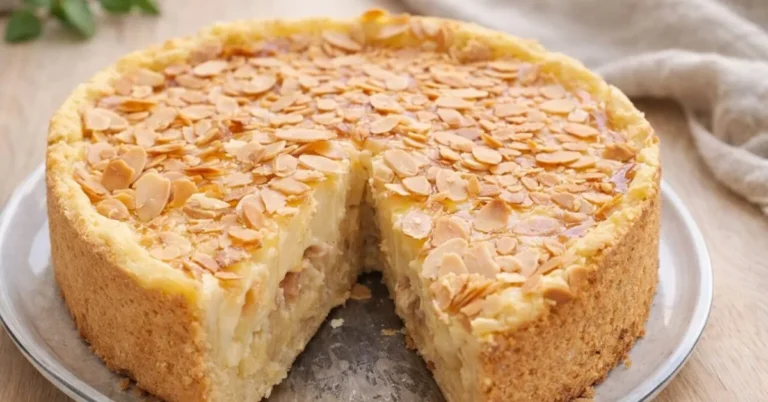 jablkový koláč s pudingom