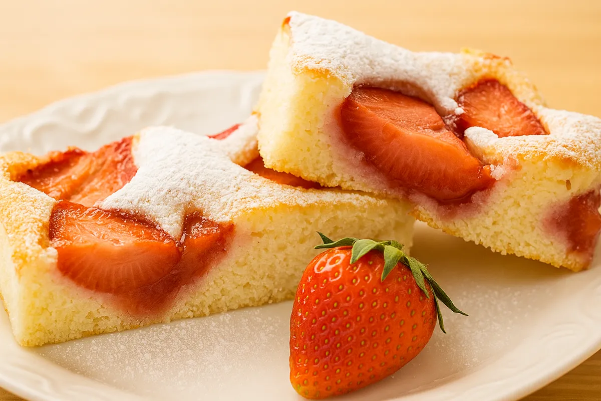 Rýchla jahodová bublanina