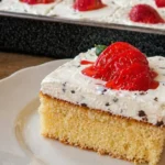 jahodový Stracciatella rez