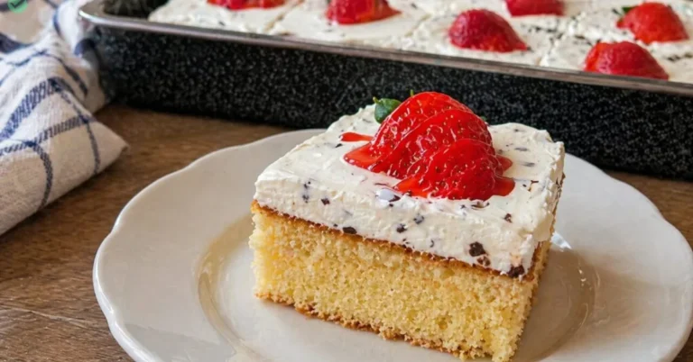 jahodový Stracciatella rez